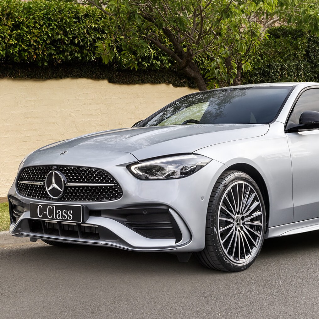 Side view of the Mercedes-Benz C-Class Sedan.