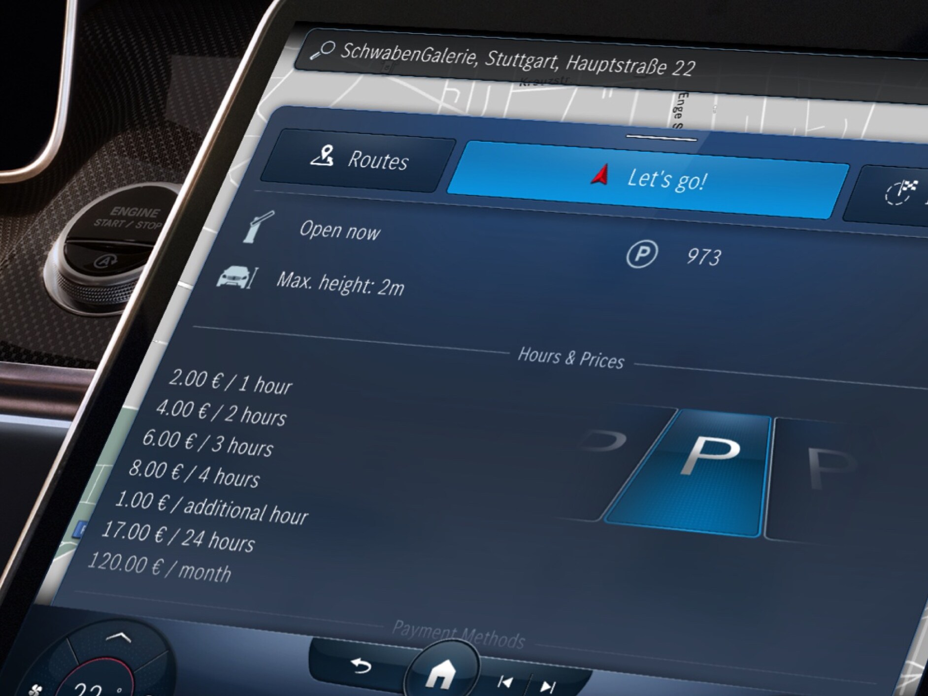 An examplary image of the feature Available Parking Spaces.
