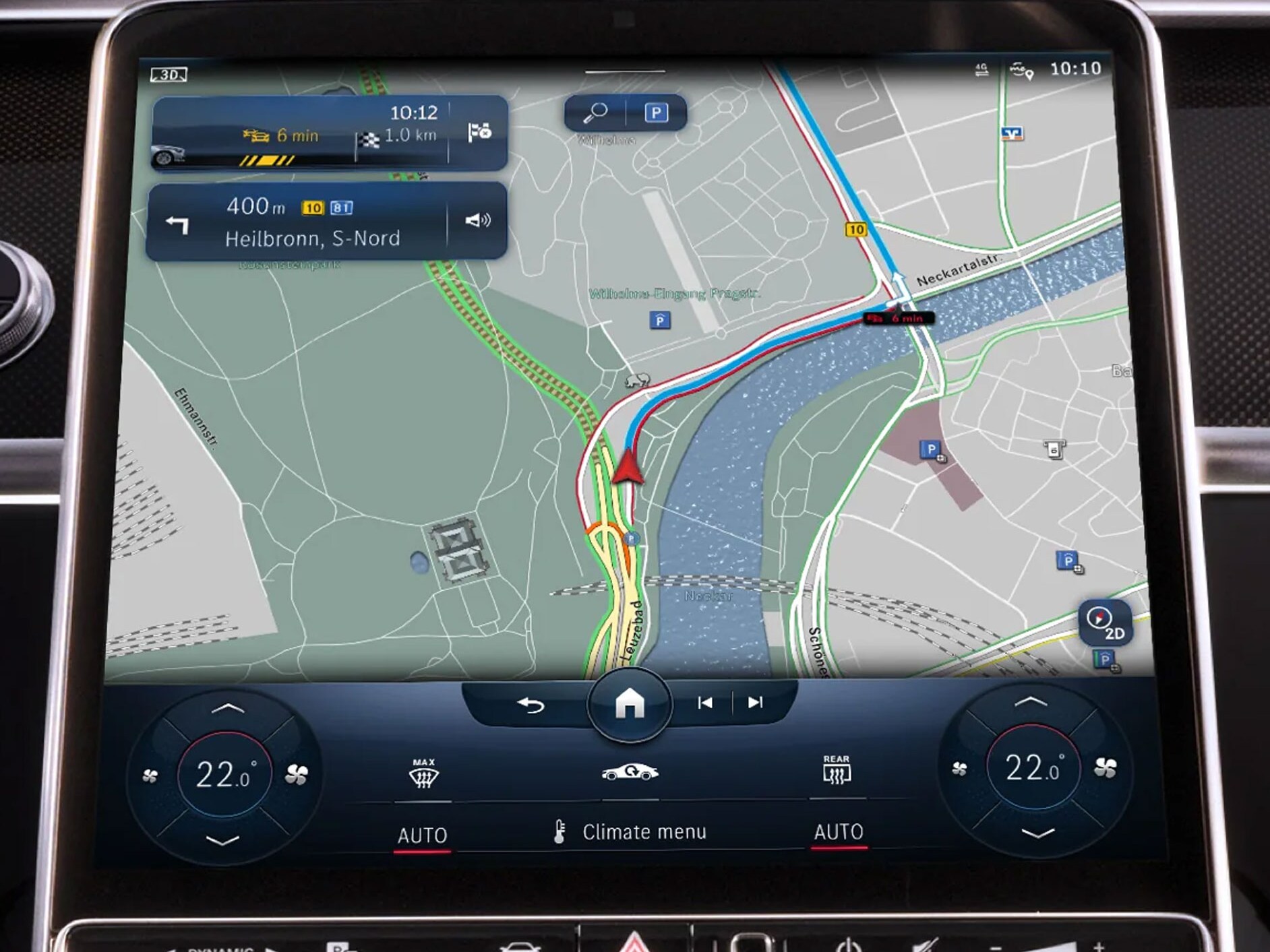 An examplary image of the feature Live Traffic Information.