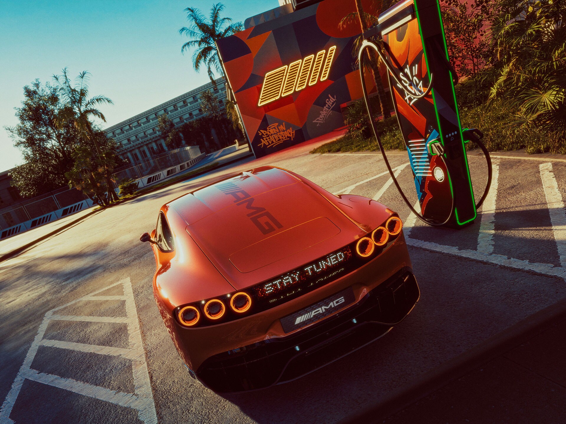 The hyper-fast charging of the new CONCEPT AMG GT XX with AMG Electric Architecture (AMG.EA) by Mercedes-AMG.