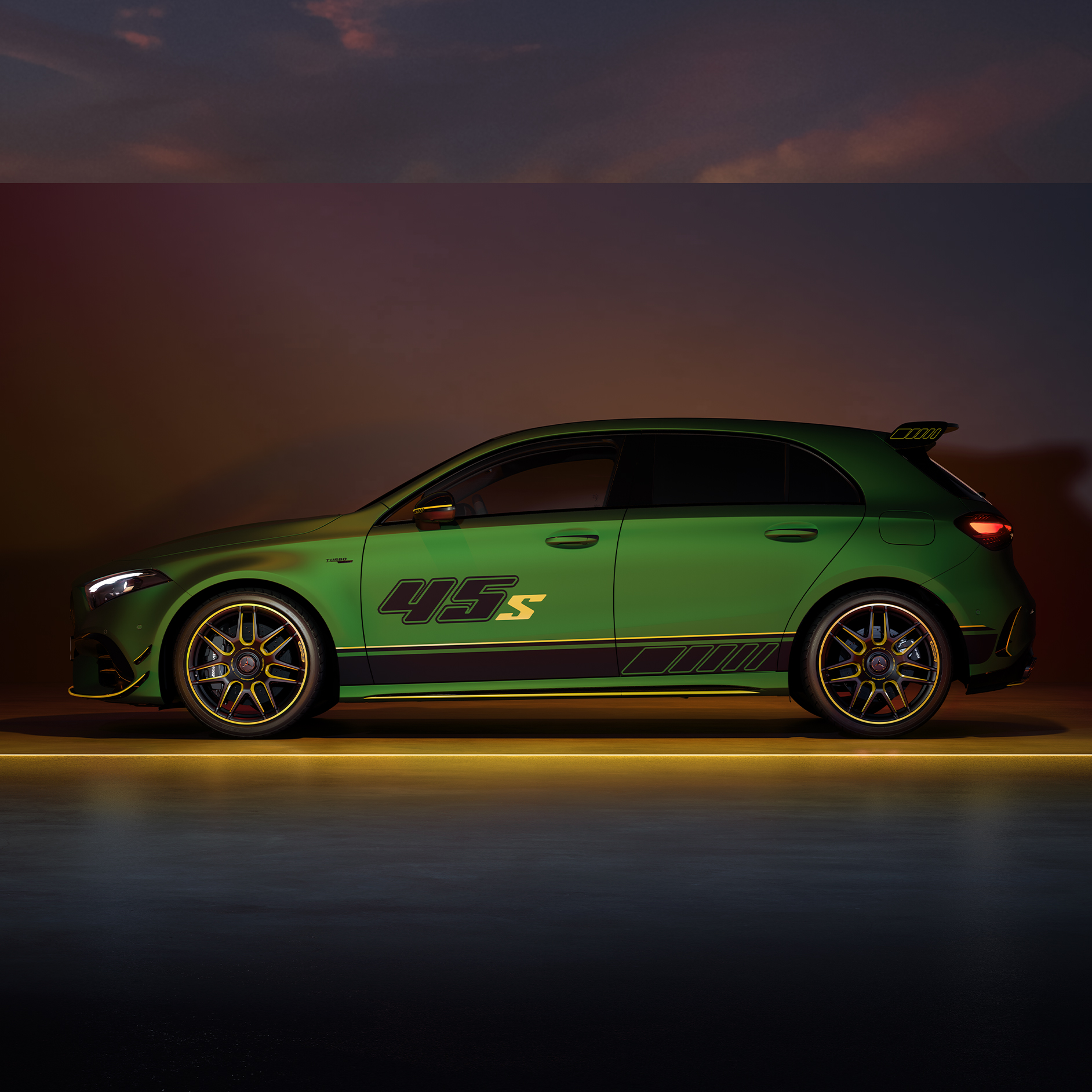 Final Edition special model | A-Class Hatchback | Mercedes-AMG The AMG Final Edition of the Mercedes-AMG A-Class Hatchback.
