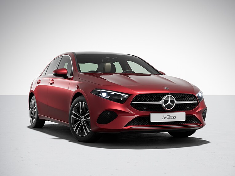 Exterior of the Mercedes-Benz A-Class Sedan with the Progressive equipment line.