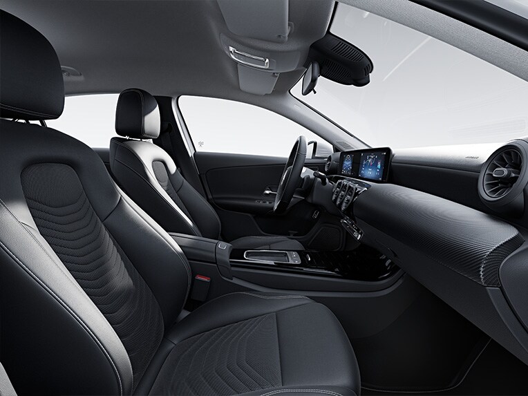 The interior of the Mercedes-Benz A-Class Sedan with standard equipment.