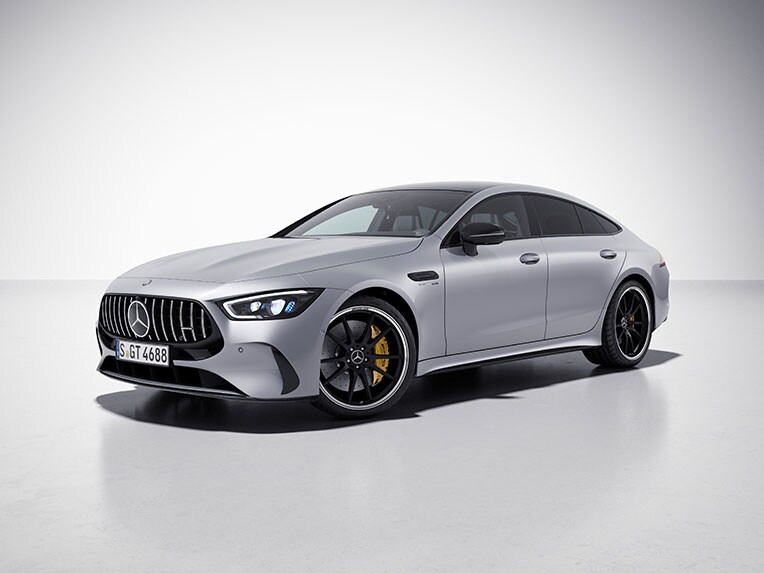 The Mercedes-AMG GT 63 S E PERFORMANCE with the AMG Night Package.
