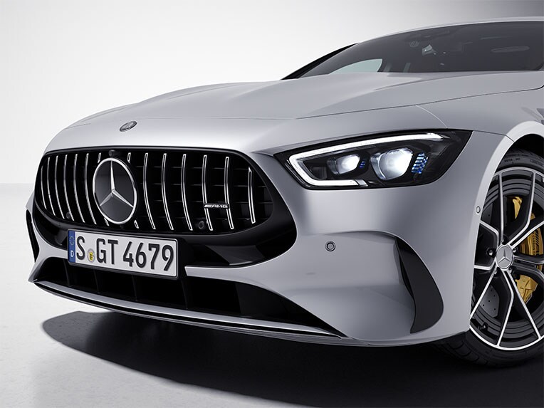 The Mercedes-AMG GT 63 S E PERFORMANCE with AMG Chrome Package.