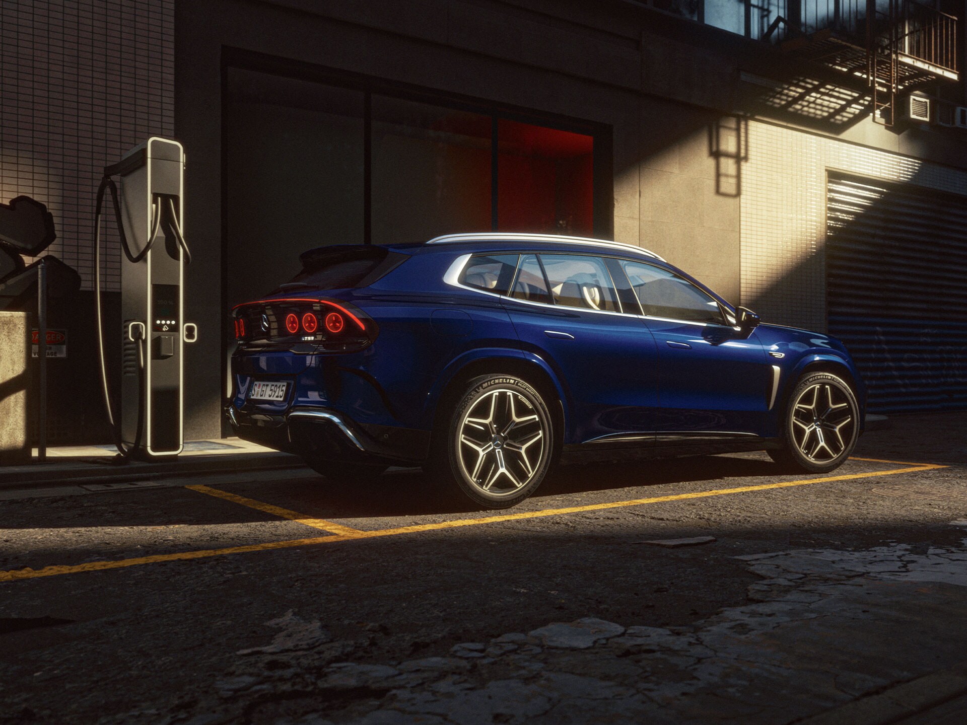 Charging the all-new GT SUV from Mercedes-AMG.