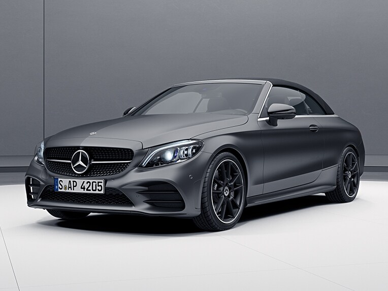 Front view of the Mercedes-Benz C-Class Cabriolet.