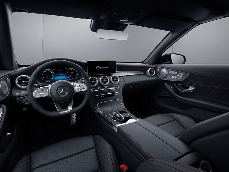 C-Class Cabriolet interior with AMG Line Plus.