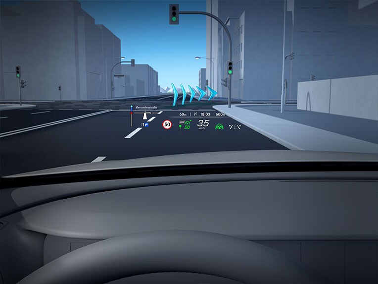 How MBUX Augmented Reality Navigation works in the new Mercedes-Benz CLA Coupé.