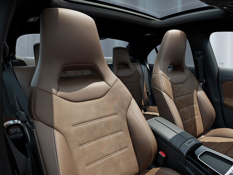 The seat comfort package in the new Mercedes-Benz CLA Coupé.