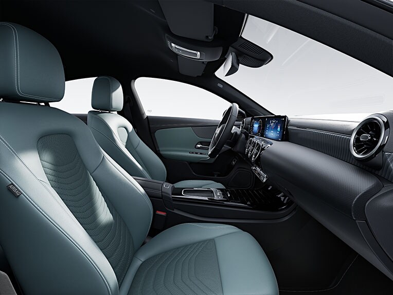 The Mercedes-Benz CLA Coupé with the Progressive equipment line interior.