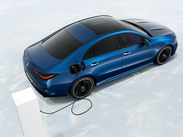 The new Mercedes-Benz CLA Coupé as a plug-in hybrid.