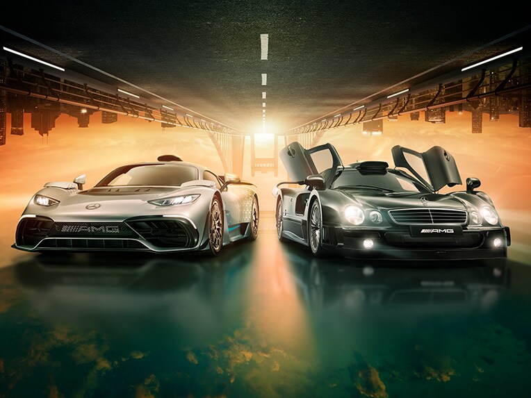 Group photo of the Mercedes-AMG SL Roadsters.