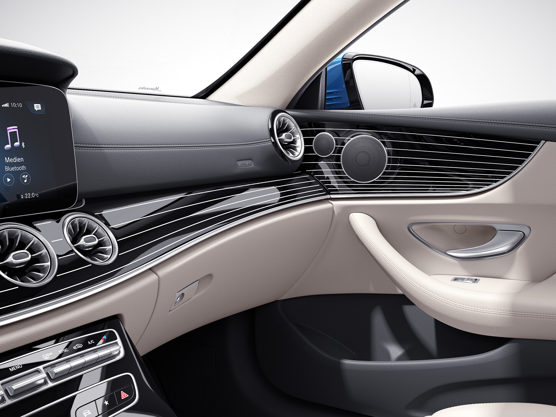 The interior of the Mercedes-AMG E-Class Coupé.