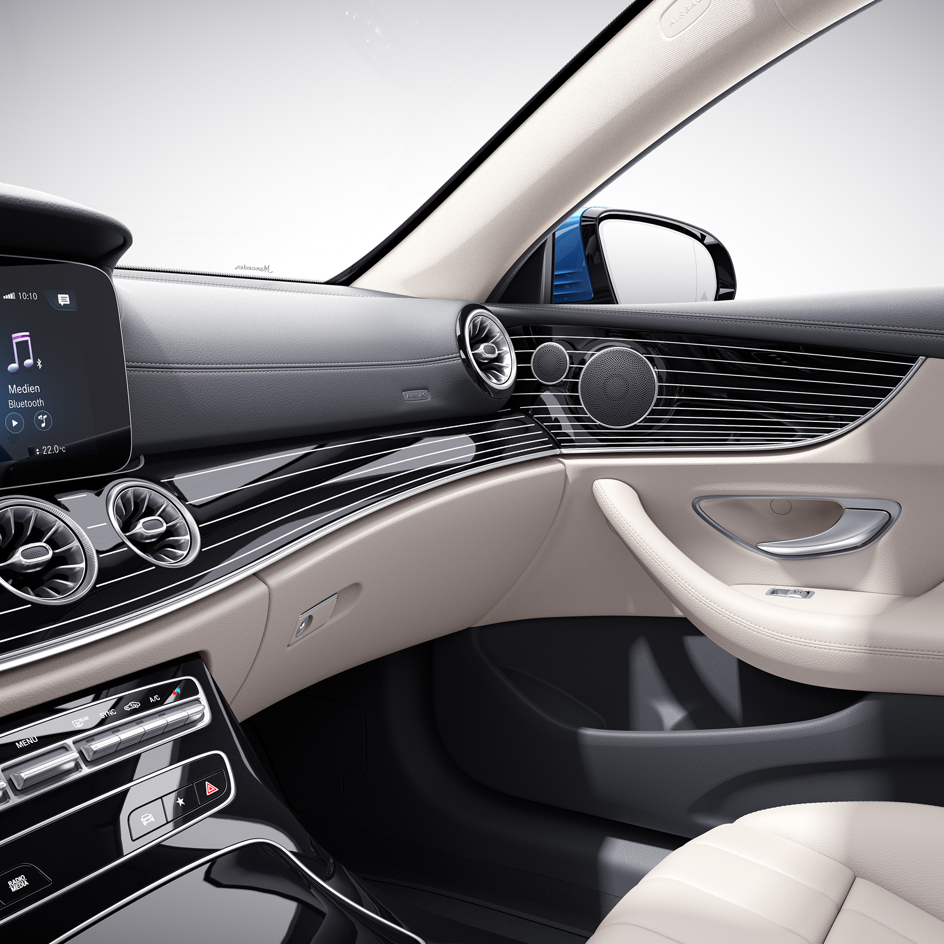 Trim Elements | E-Class Coupé | Mercedes-AMG The interior of the Mercedes-AMG E-Class Coupé.