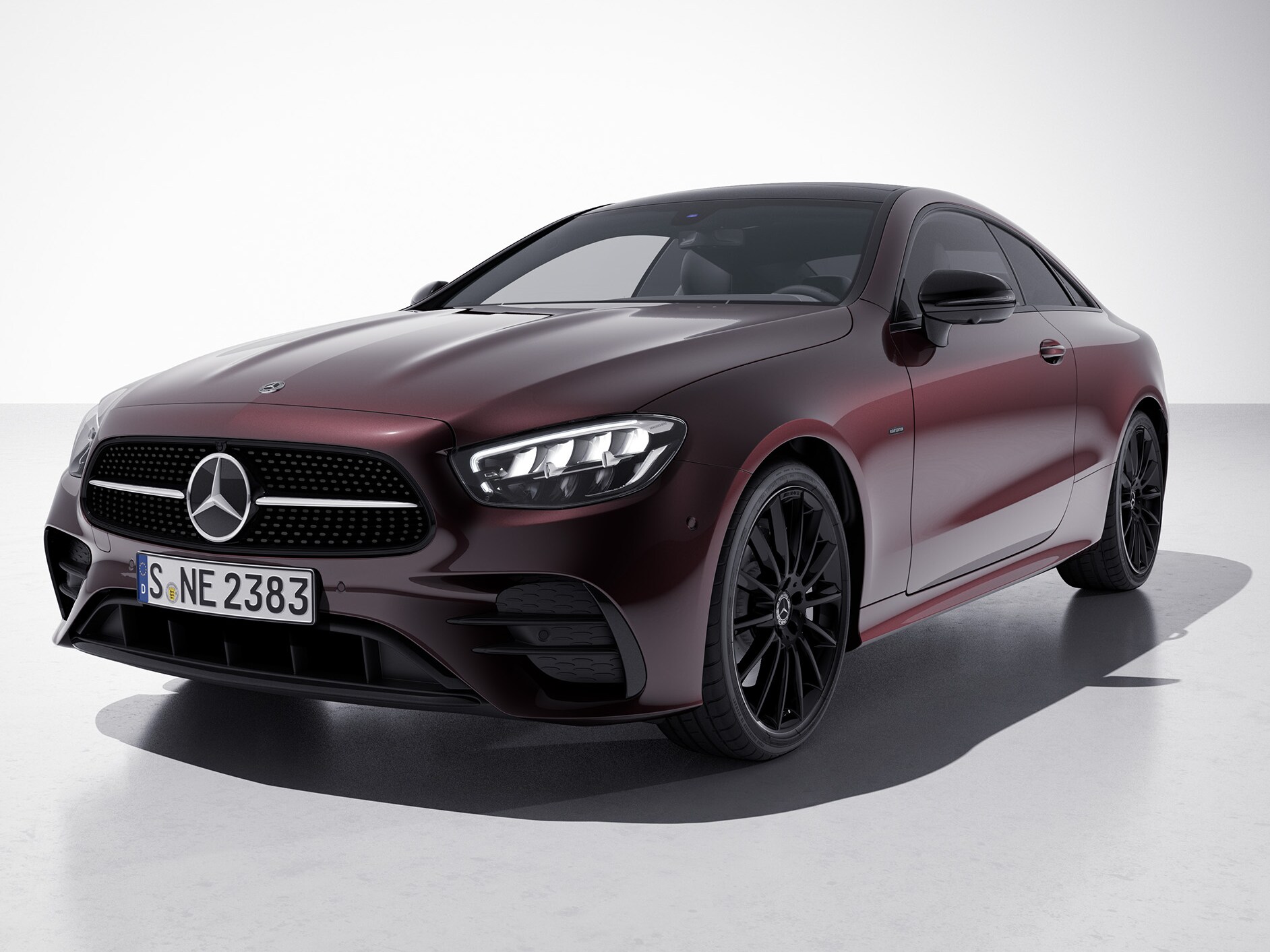 The exterior of the special model of the Mercedes-Benz E-Class Coupé.