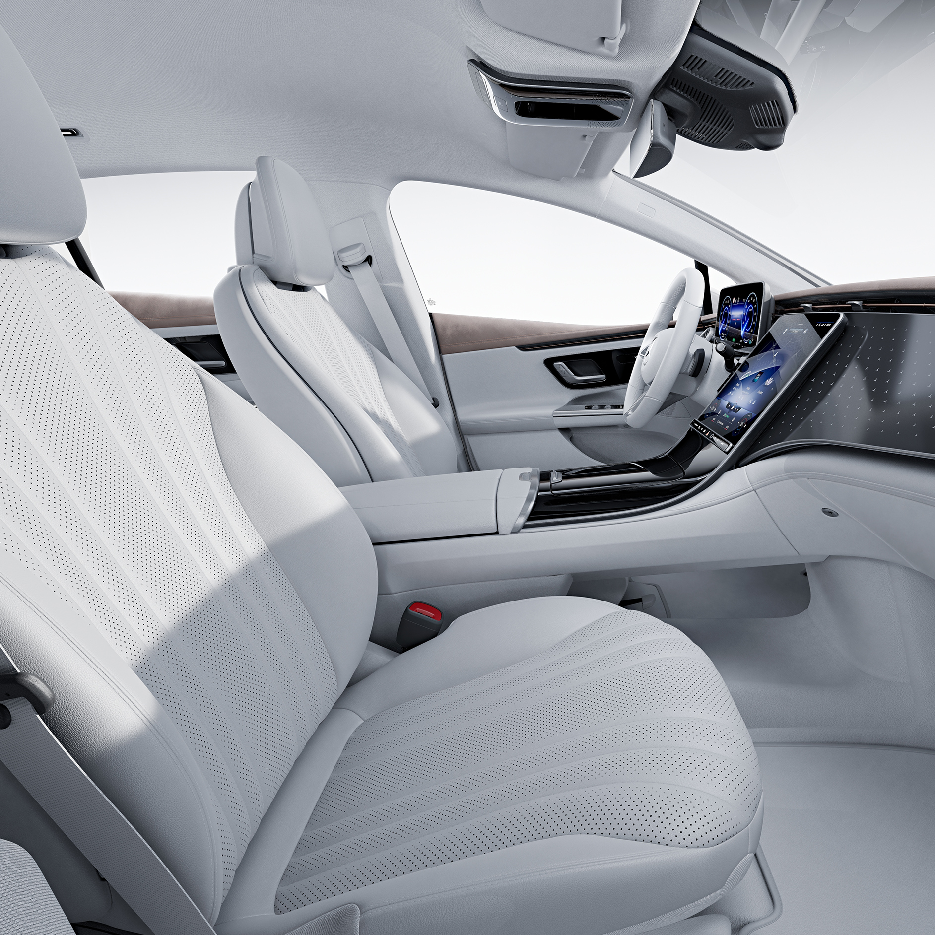 Advanced package | EQE Saloon | Mercedes EQ The EQE interior with Advanced package.