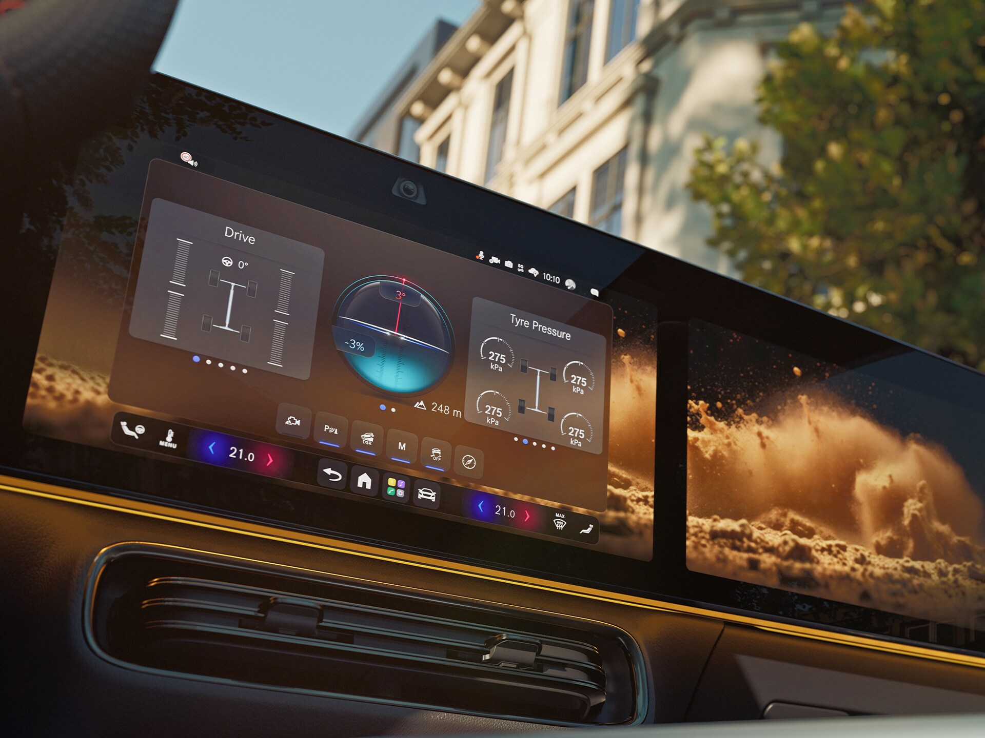 The Terrain Mode of the all-new GLA from Mercedes-Benz.