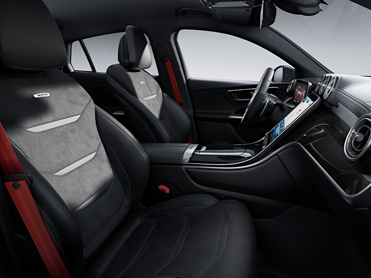 The seats in the Mercedes-AMG GLC Coupé.