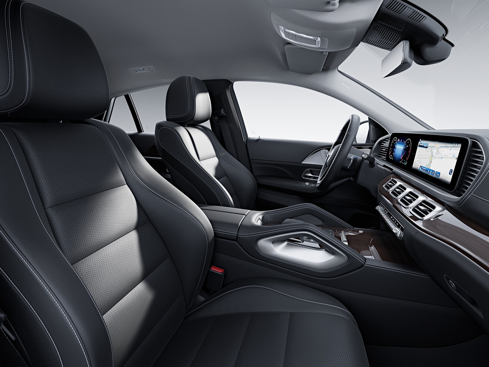 The interior of the new Mercedes-Benz GLE Coupé with standard equipment.
