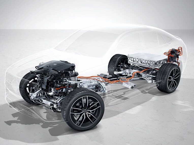 The GLE Coupé plug-in hybrid from Mercedes-Benz.