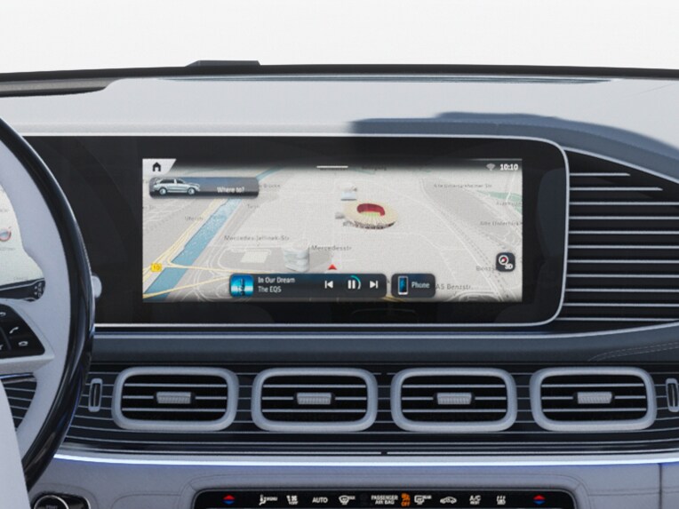 Interior compartment of the Mercedes-Maybach GLS.