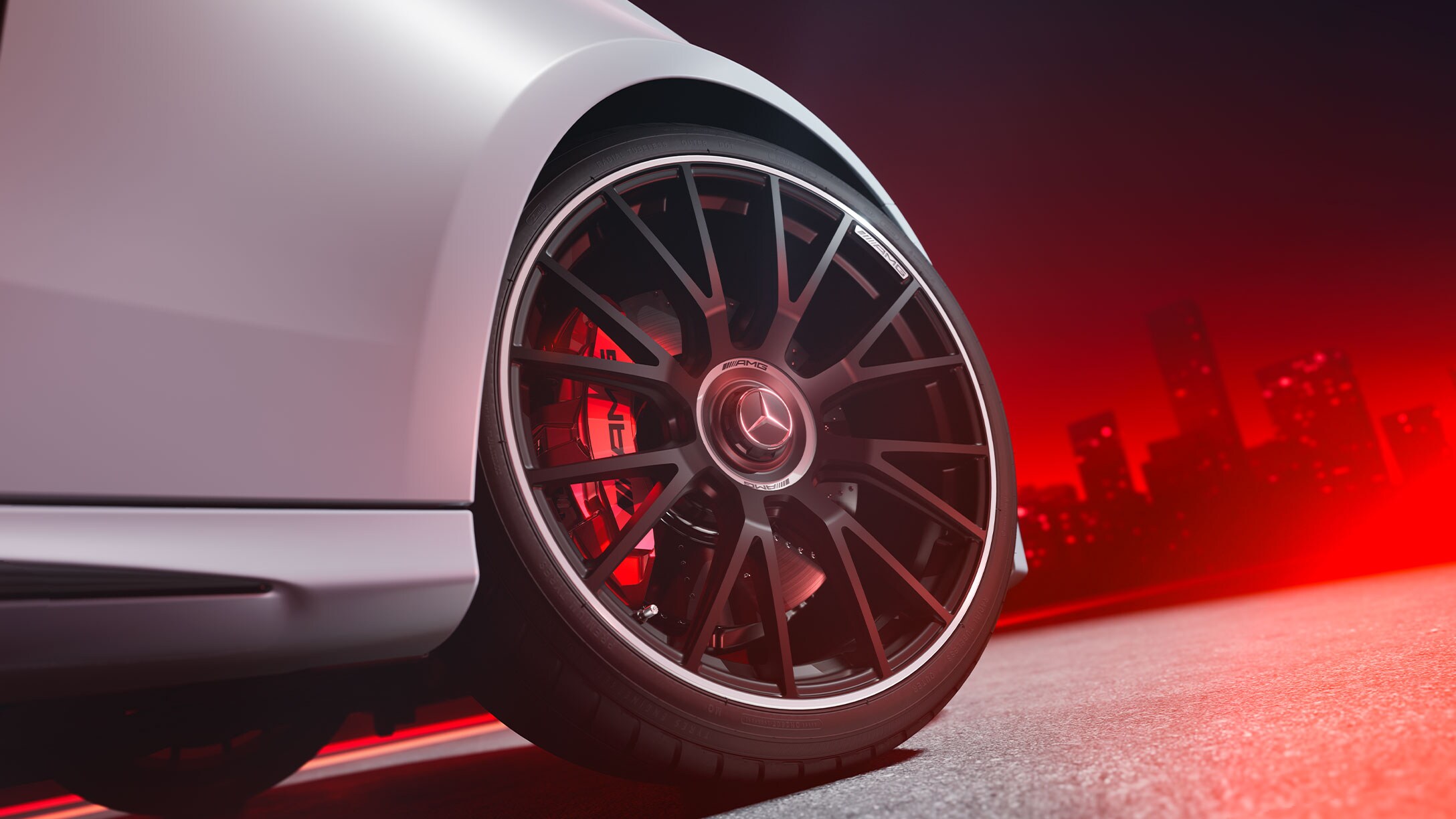 The sporty appearance of Mercedes-AMG.