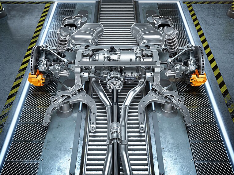 The illustration of Mercedes-AMG efficiency.