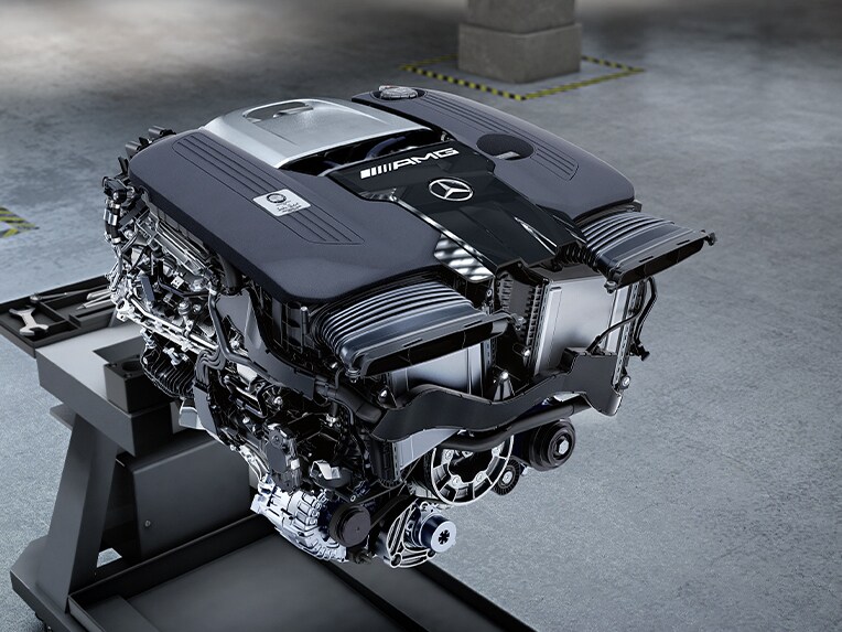 The illustration of Mercedes-AMG torque.