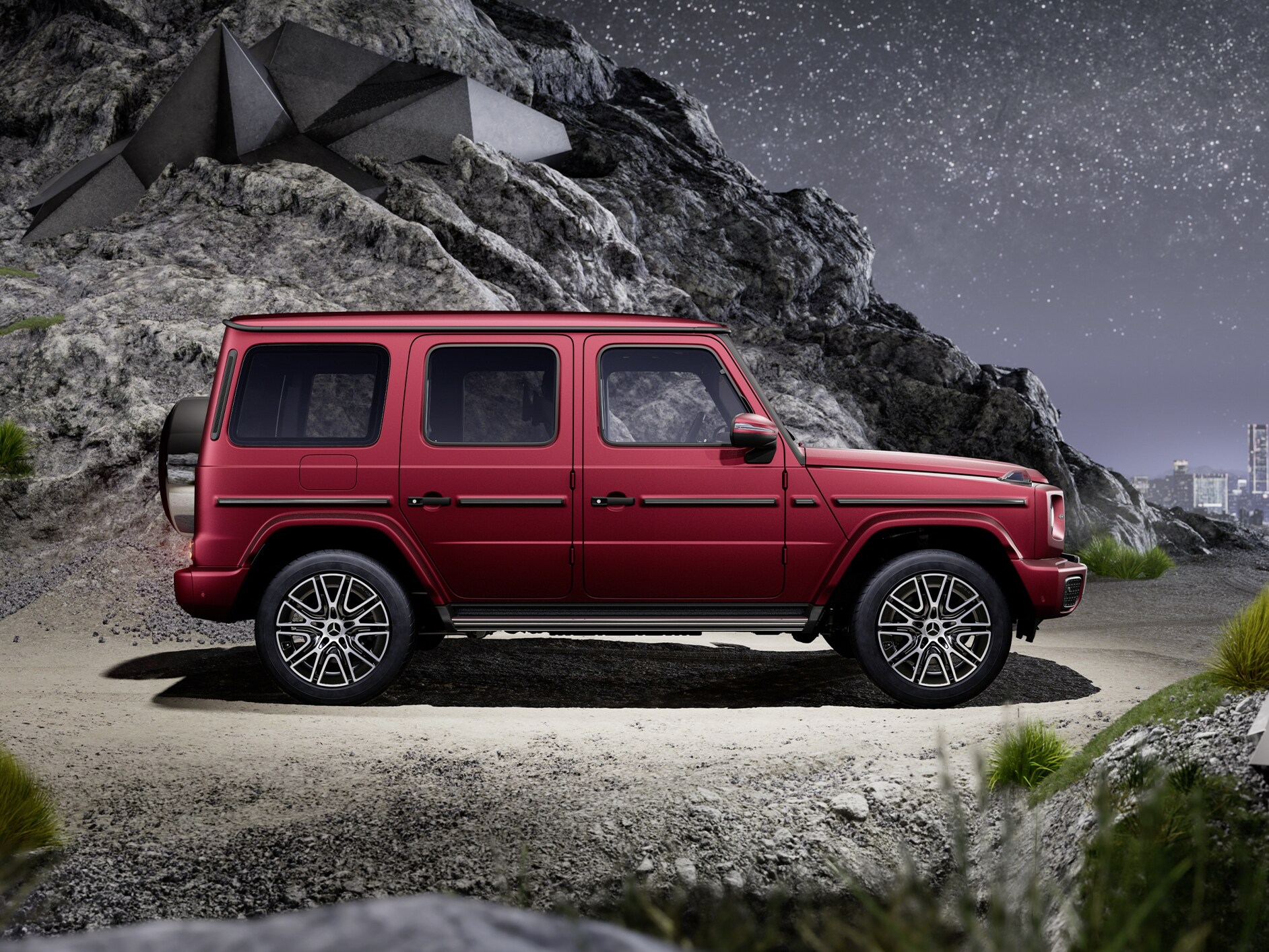 The exterior of the Mercedes-Benz G-Class.