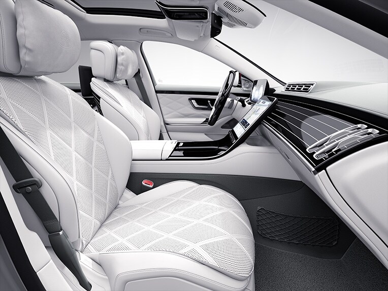 The interior of the Mercedes Maybach S-Class with Exclusive package.
