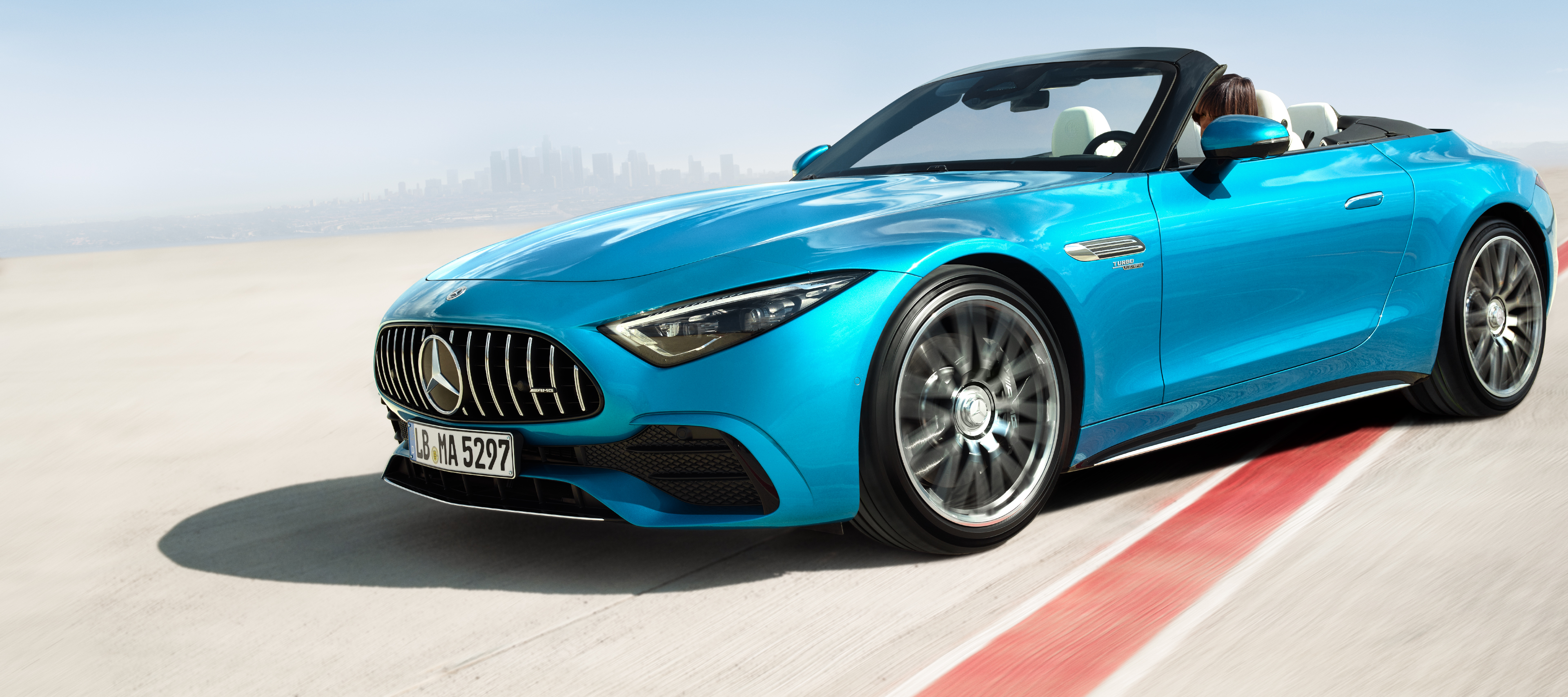 Leasing & Purchase | SL Roadster | Mercedes-AMG A side front view of the Mercedes-AMG SL Roadster.