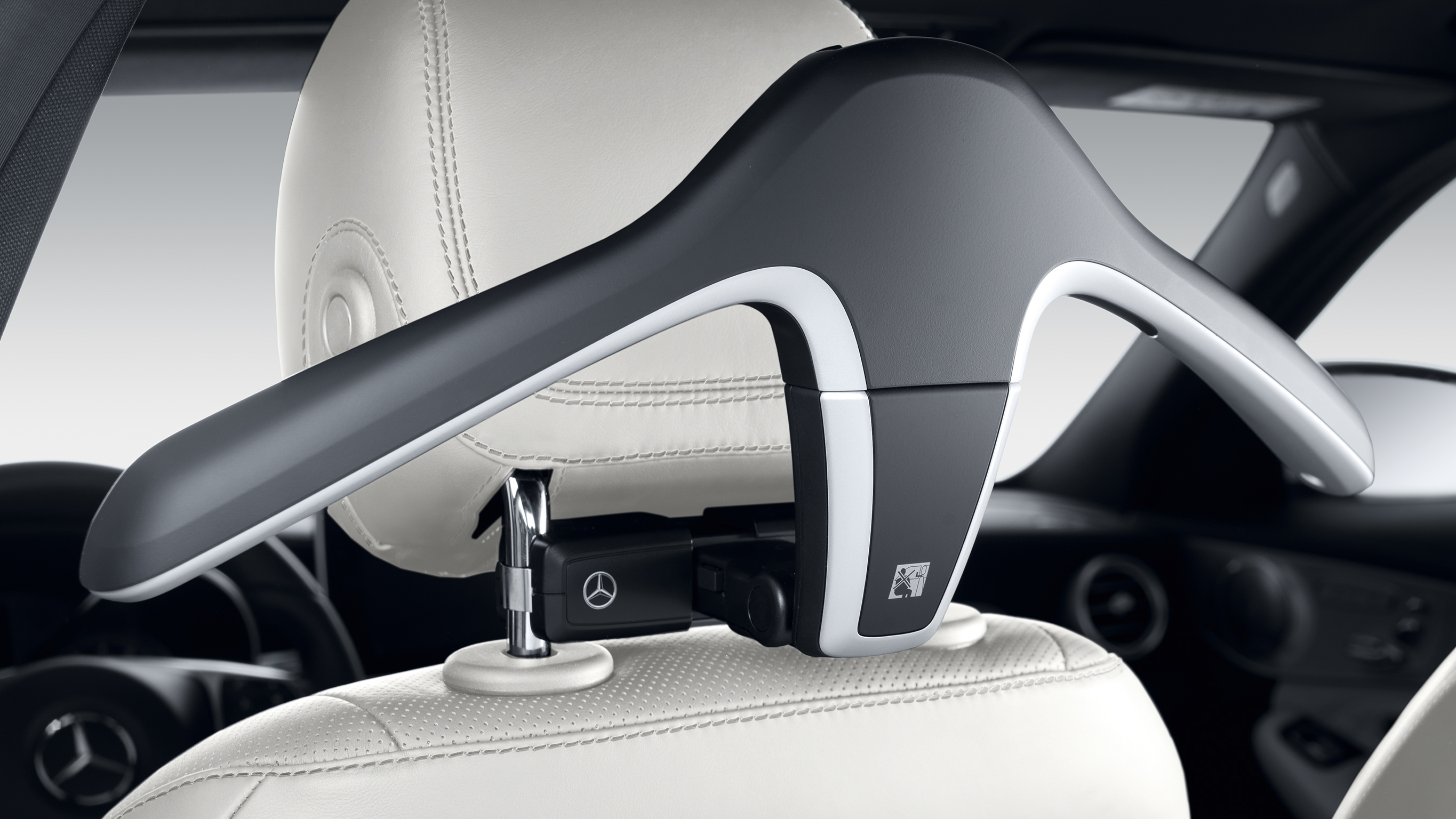 Mercedes-Benz: interior The image shows a coat hanger from Mercedes-Benz Genuine Accessories.
