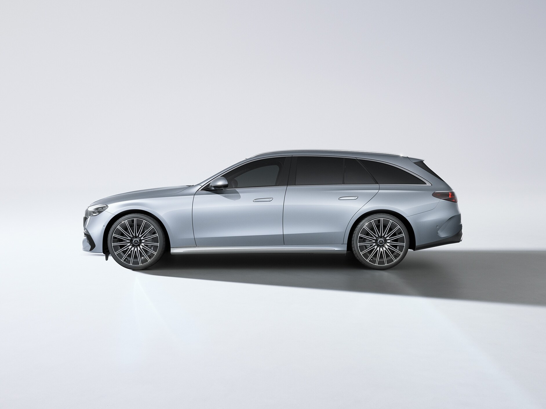 A side view of the Mercedes-Benz E-Class Estate.