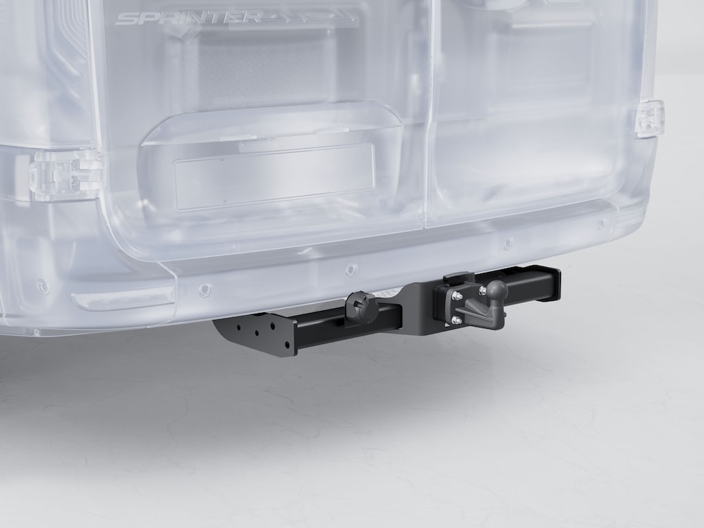 The trailer coupling of the eSprinter Panel Van.