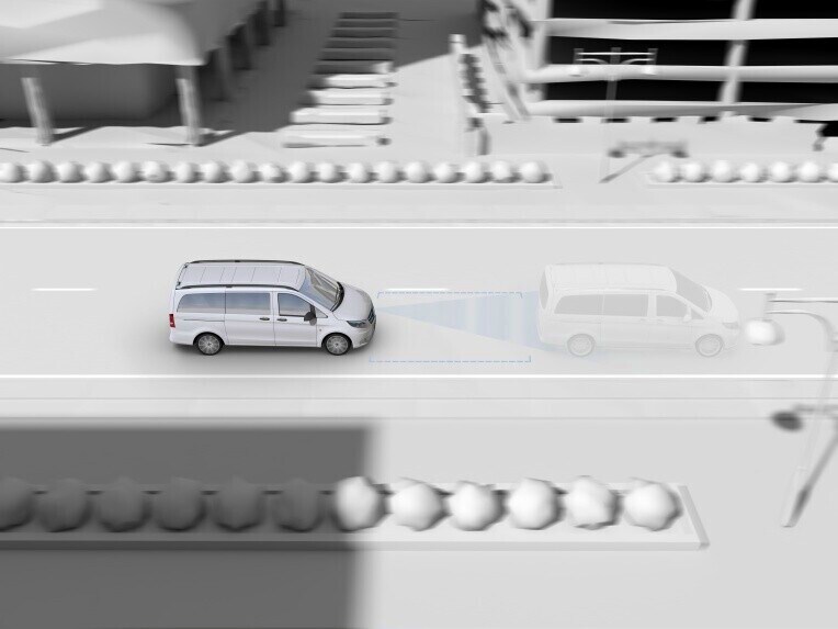 Active Brake Assist can help to prevent accidents with vehicles in front or to minimise their consequences.