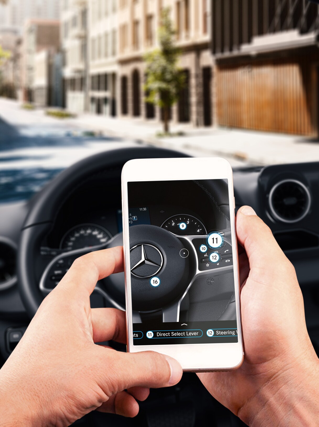 Ask Mercedes augmented reality